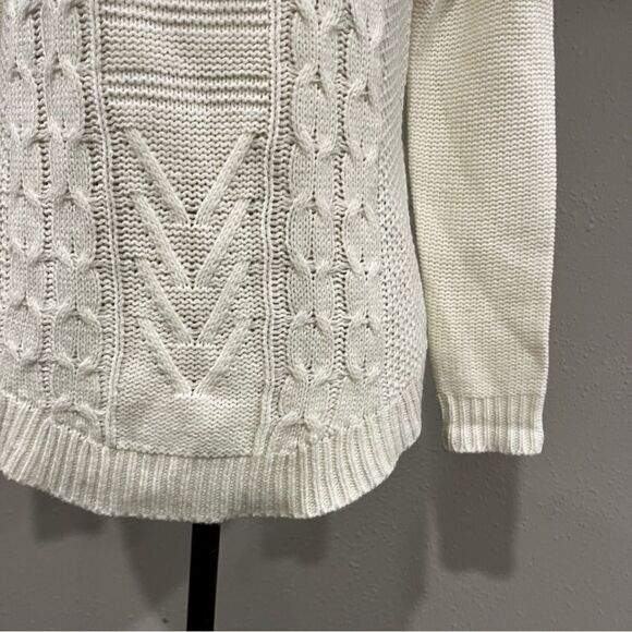 Cowl neck off white sweater - Picture 6 of 11